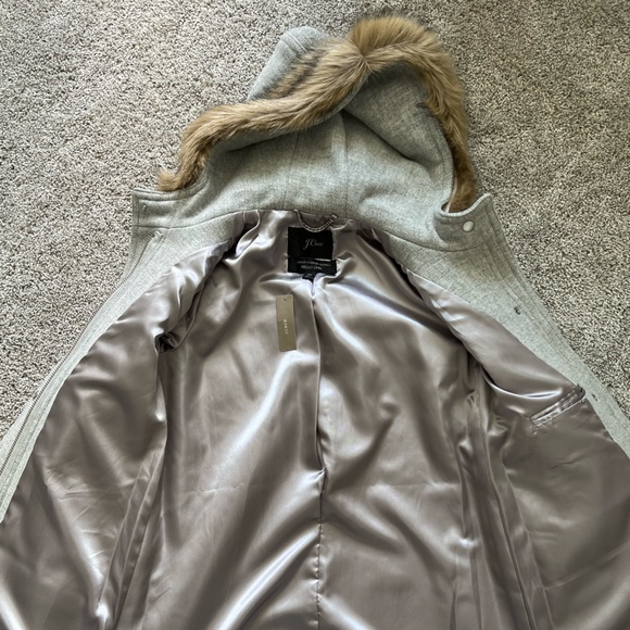 J. Crew Gray Chateau Parka - Picture 3 of 7